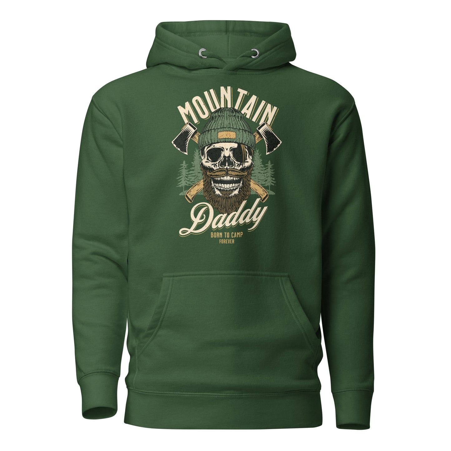 Mountain Daddy Men's Outdoors Hoodie Forest Green