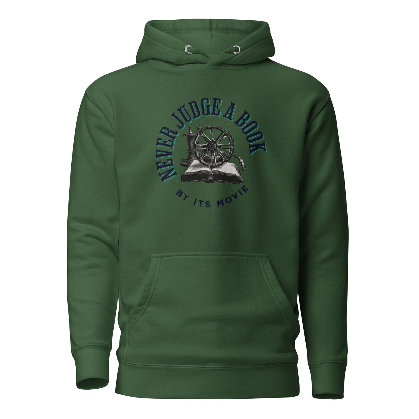 Never Judge a Book by it's Movie Men's Hoodie Forest Green