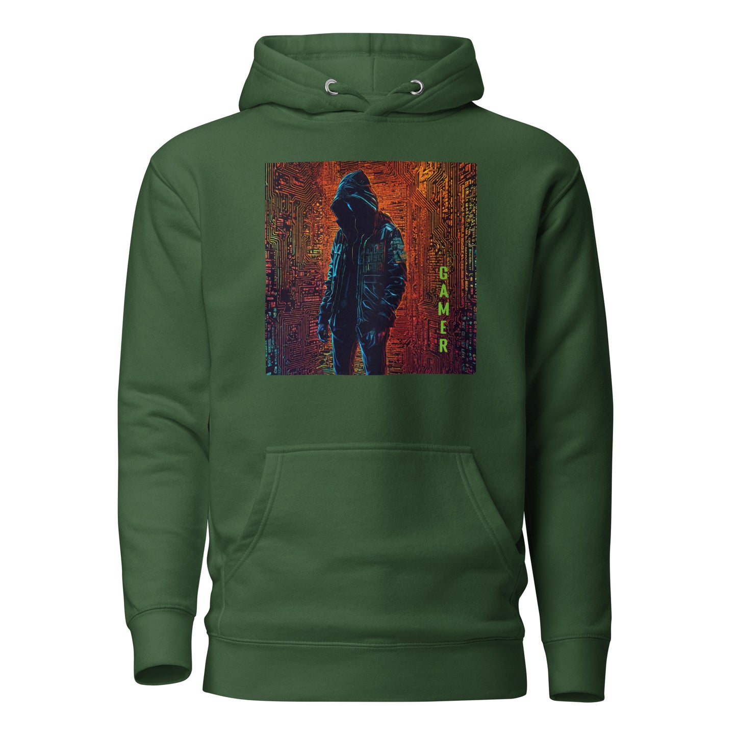 Men's Gamer Hoodie Forest Green