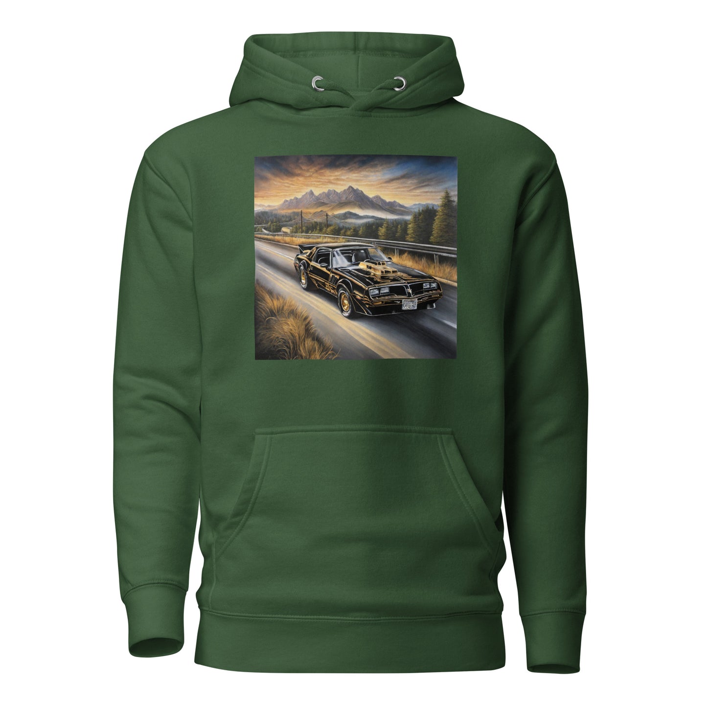 70s Trans Am Men's Hoodie Forest Green