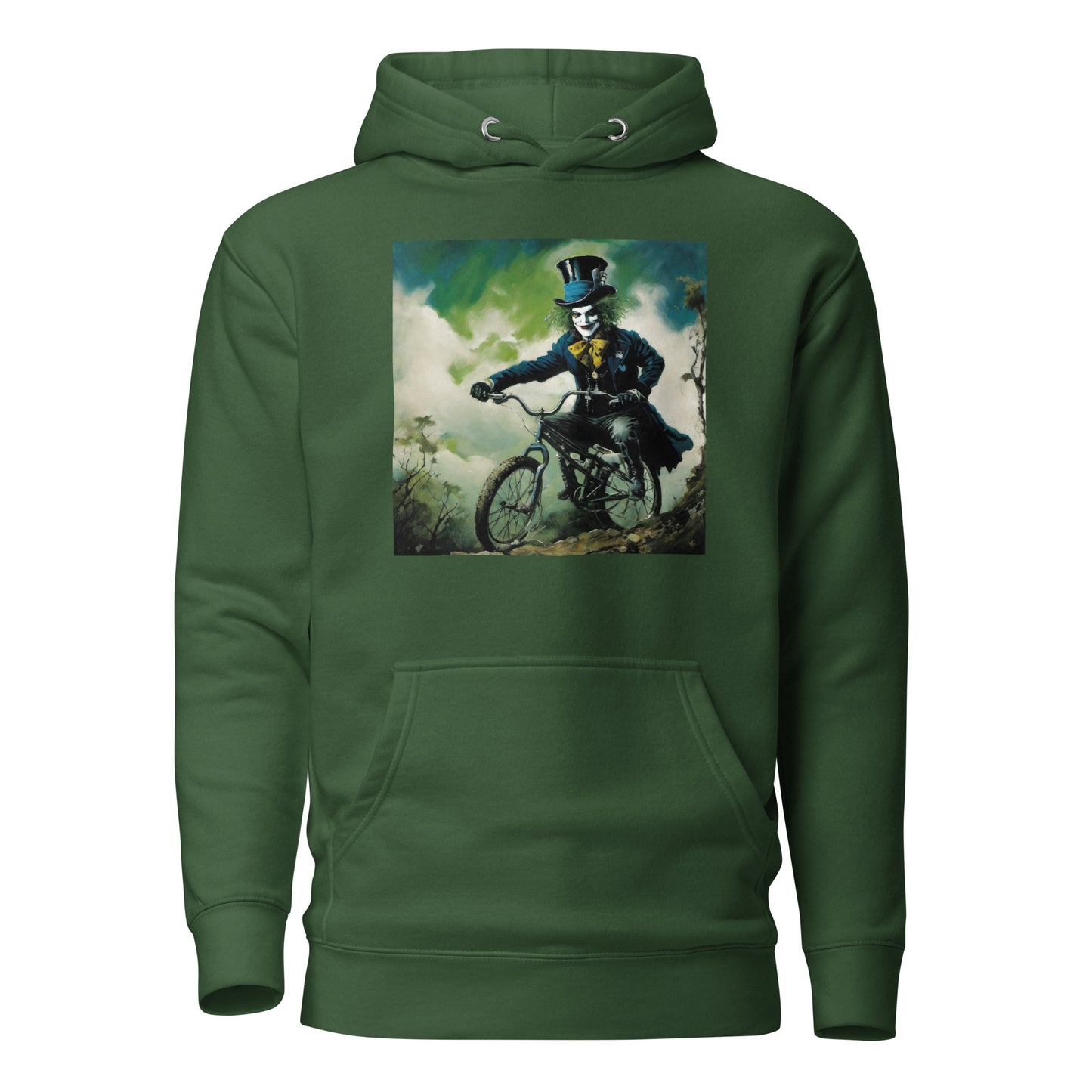 Mad Hatter Biking Men's Hoodie Forest Green