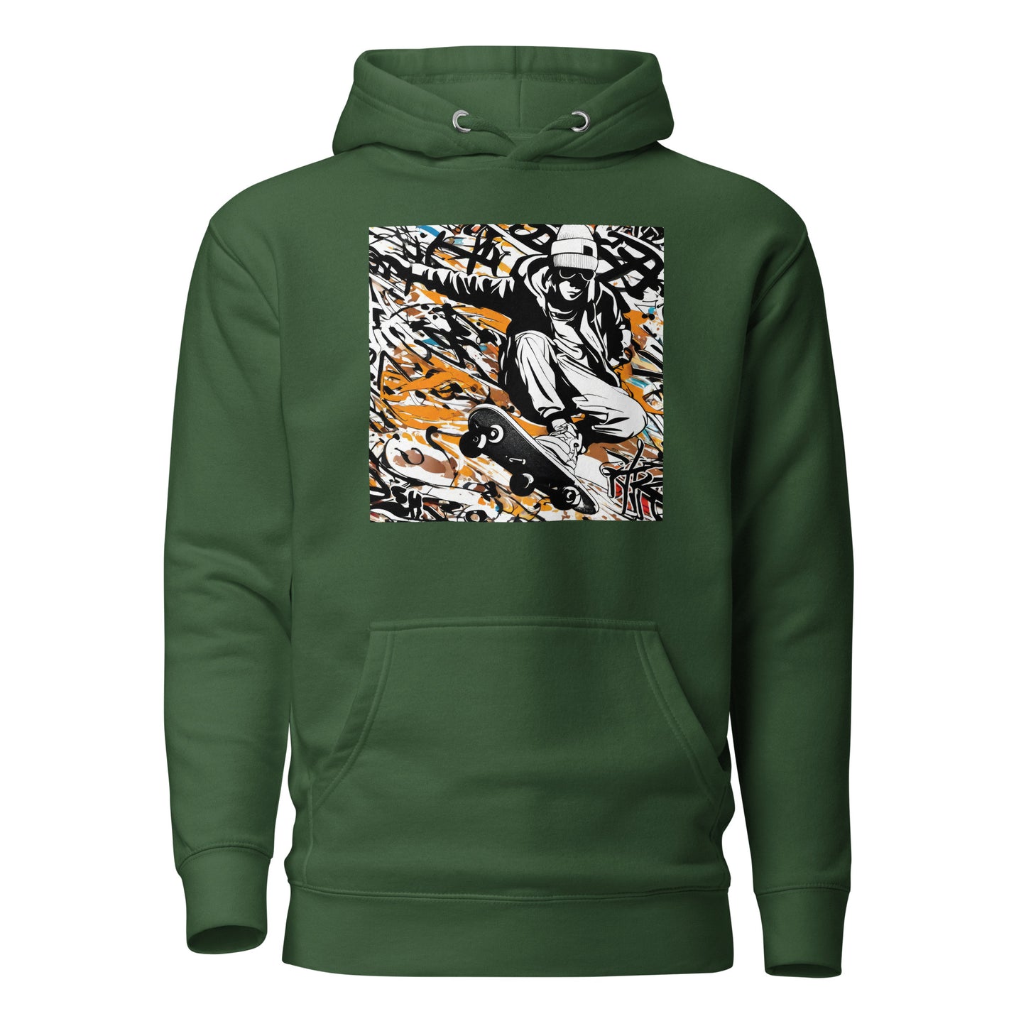 Men's Skateboarder Hoodie Forest Green