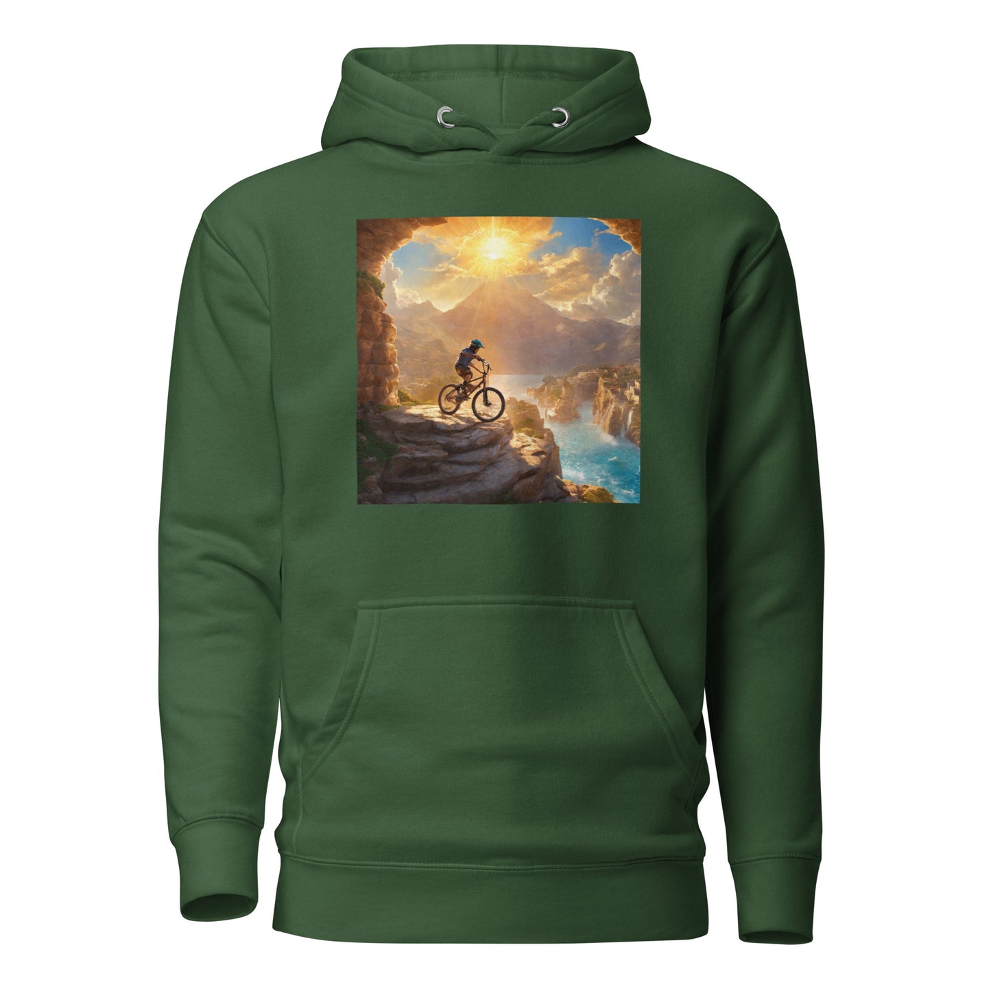 Cyclist's Dream Men's Hoodie Forest Green