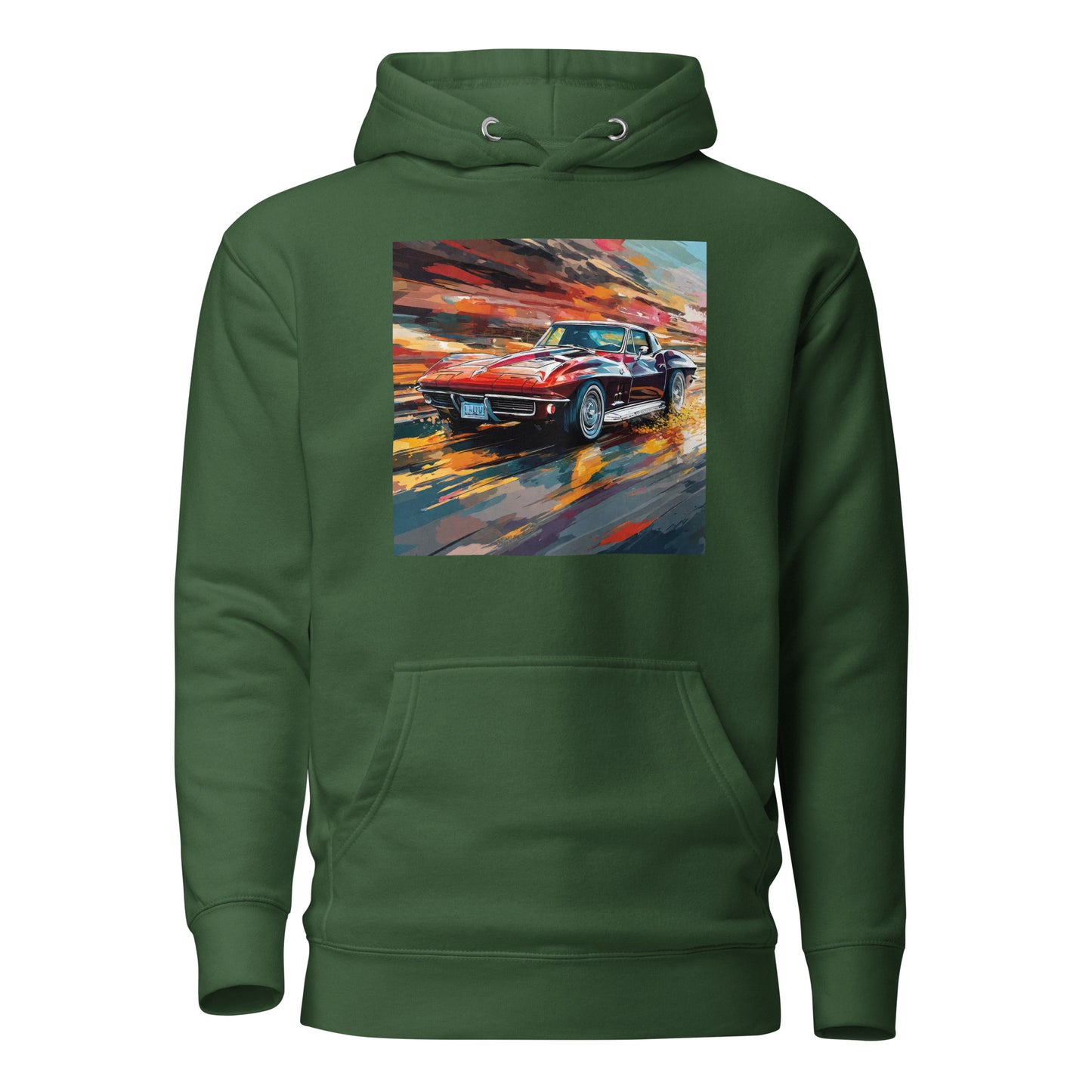 70s Mustang Men's Hoodie Forest Green