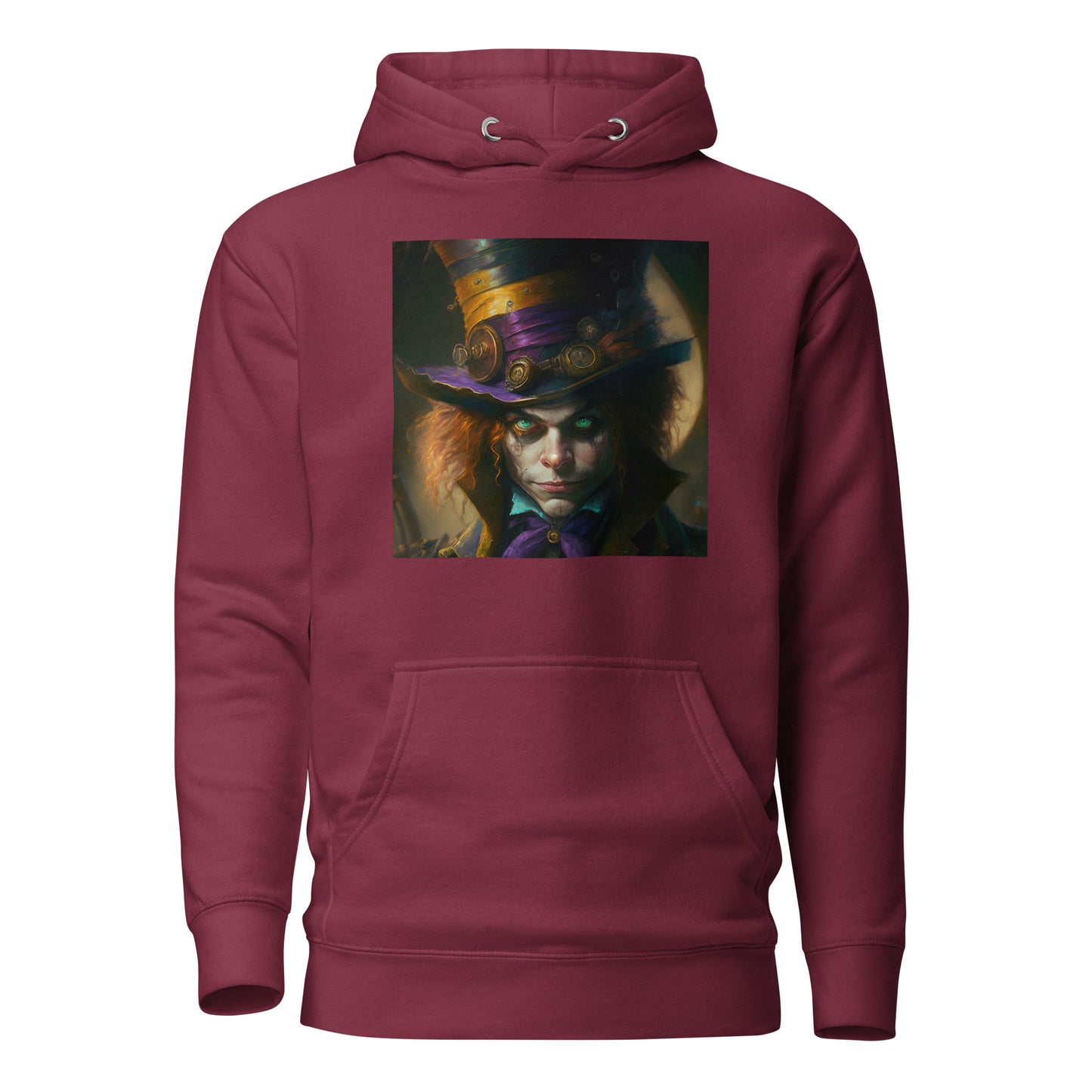 Mad Hatter Men's Hoodie Maroon