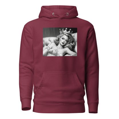 50's Pinup Men's Hoodie Maroon