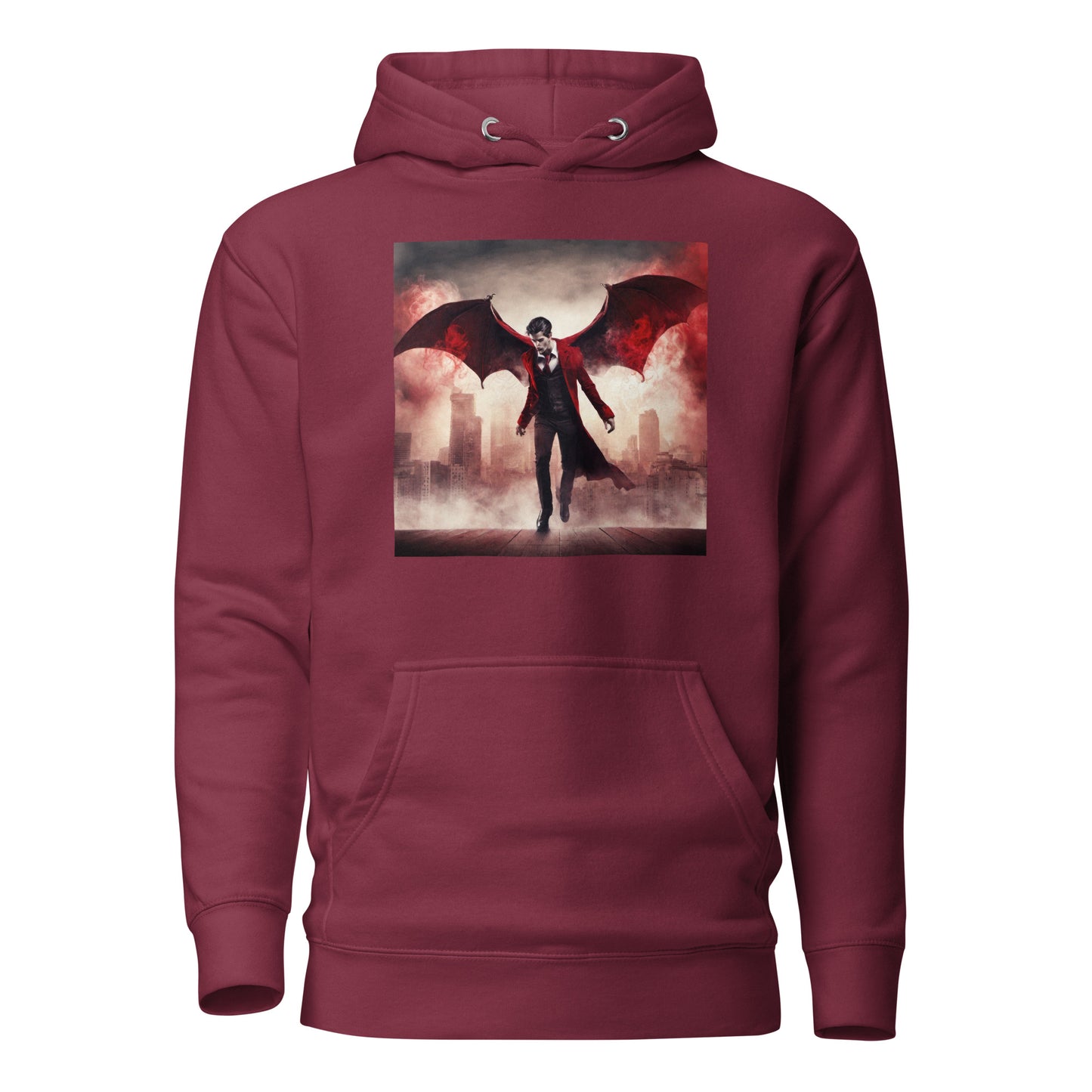 Flying Vampire Men's Hoodie Maroon