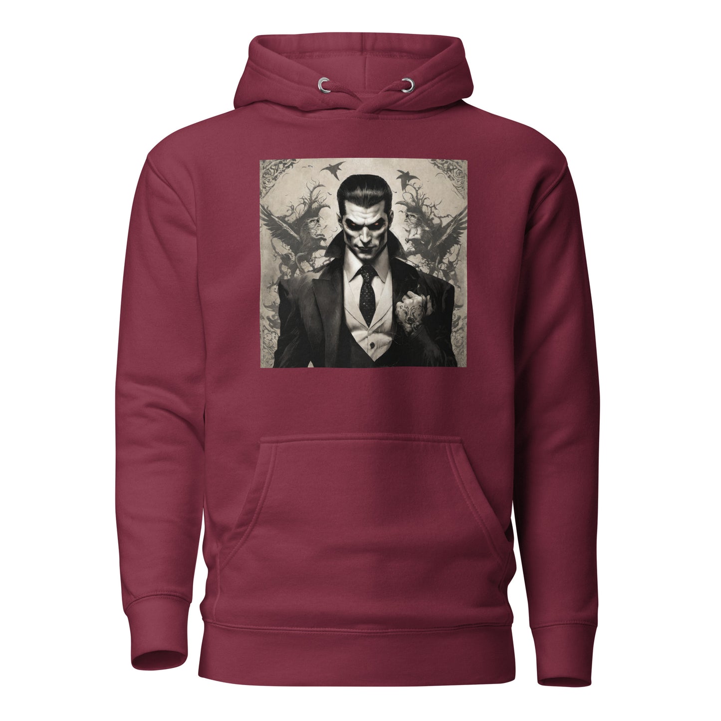 Fierce Vampire Men's Hoodie Maroon