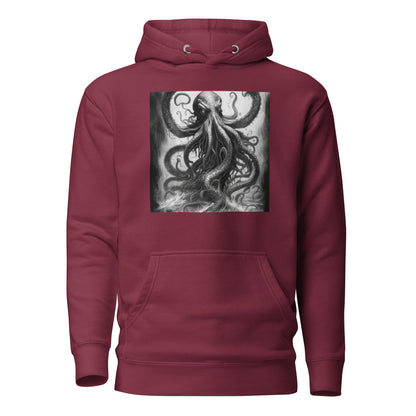 Savage Kraken Men's Hoodie Maroon