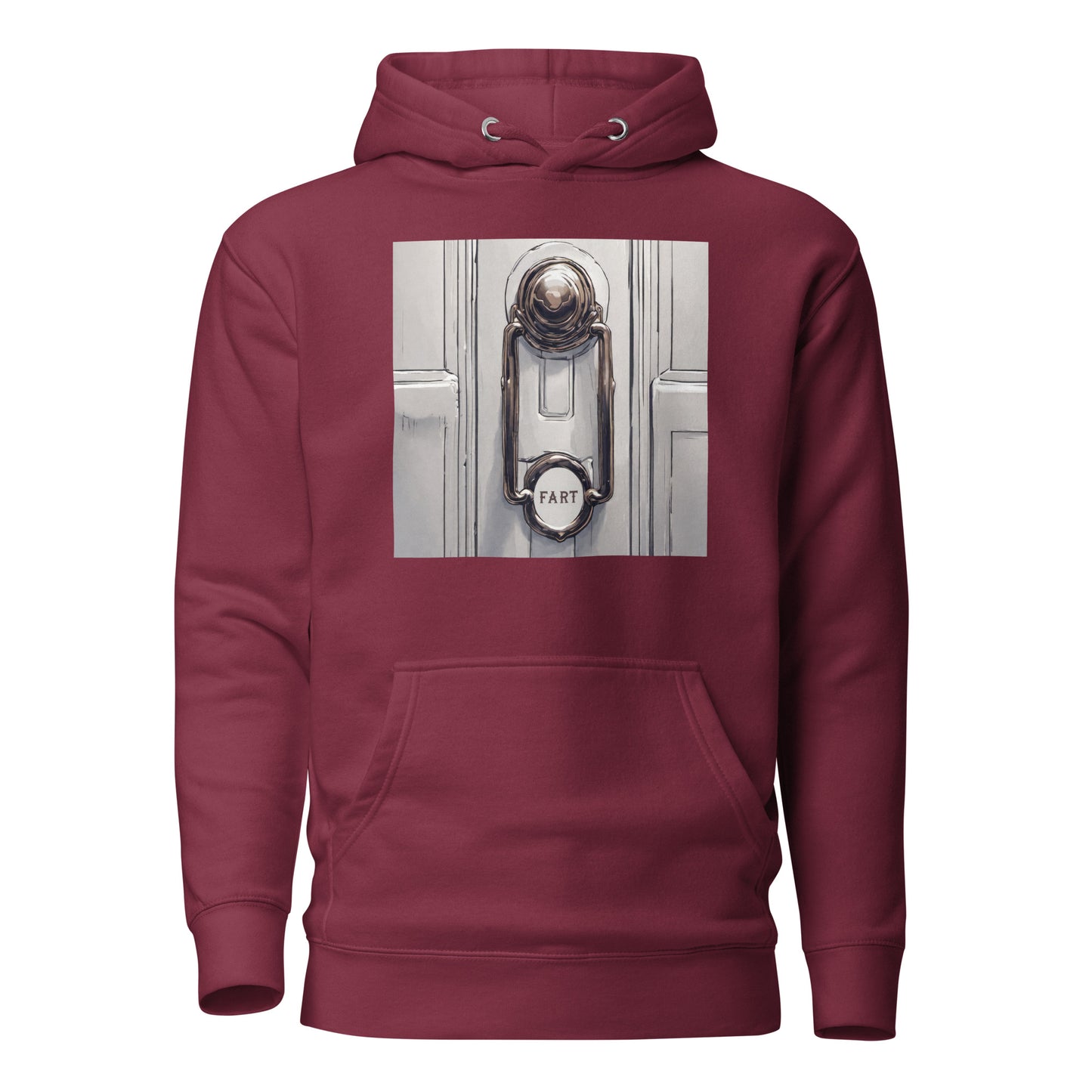 Fartknocker Men's Funny Hoodie Maroon