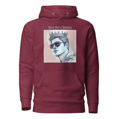 Defs Not a Douche Men's Funny Hoodie Maroon