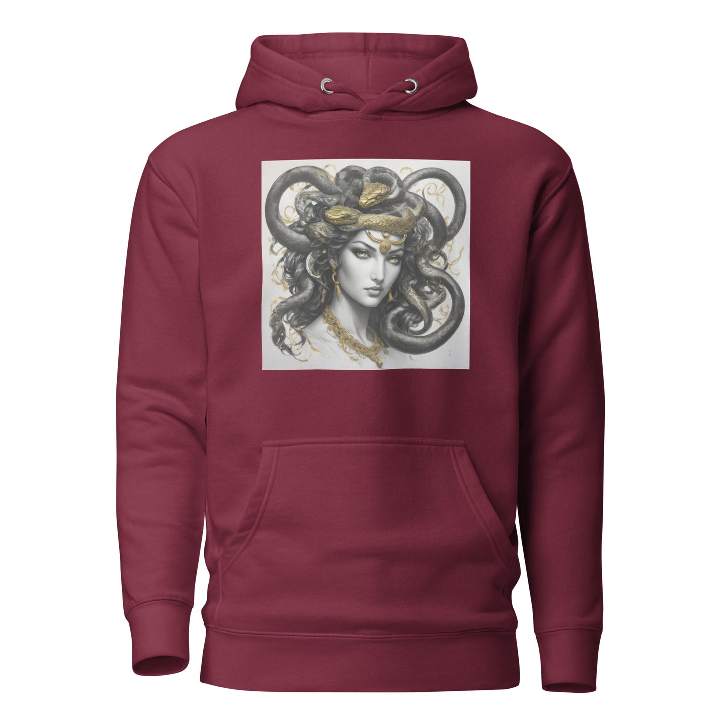 Bold Medusa Men's Mythology Hoodie Maroon