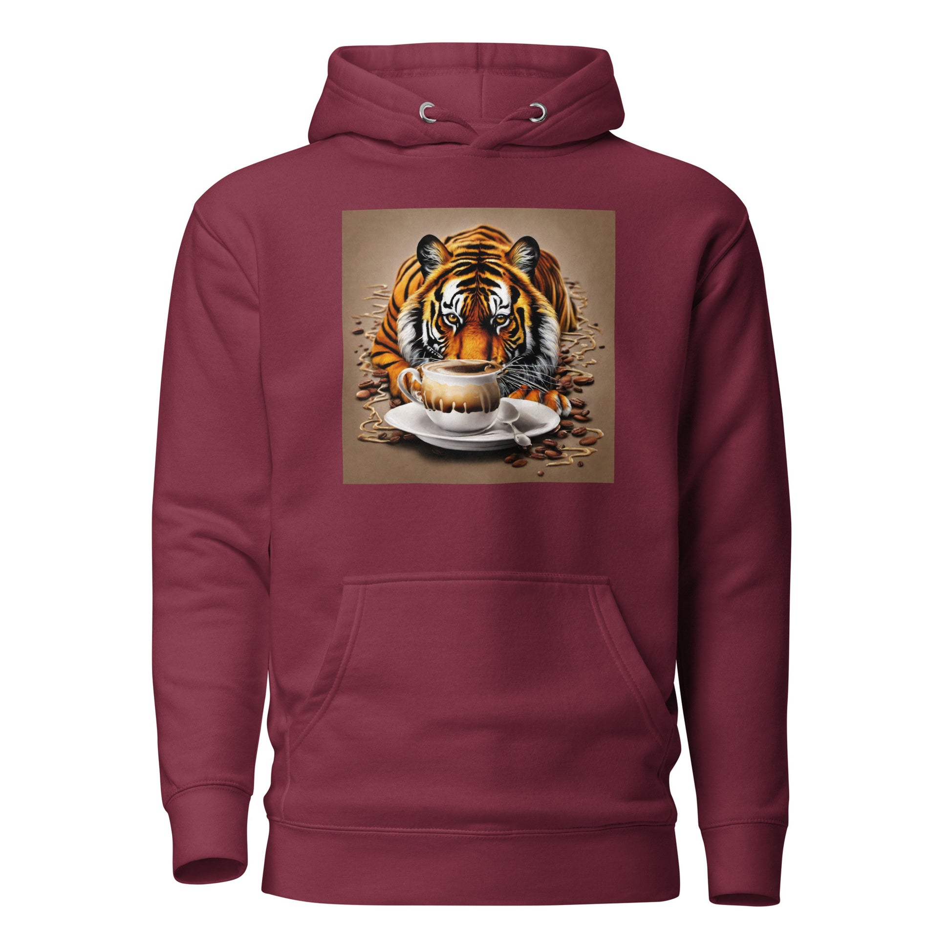 Wild for Coffee Men's Hoodie Maroon