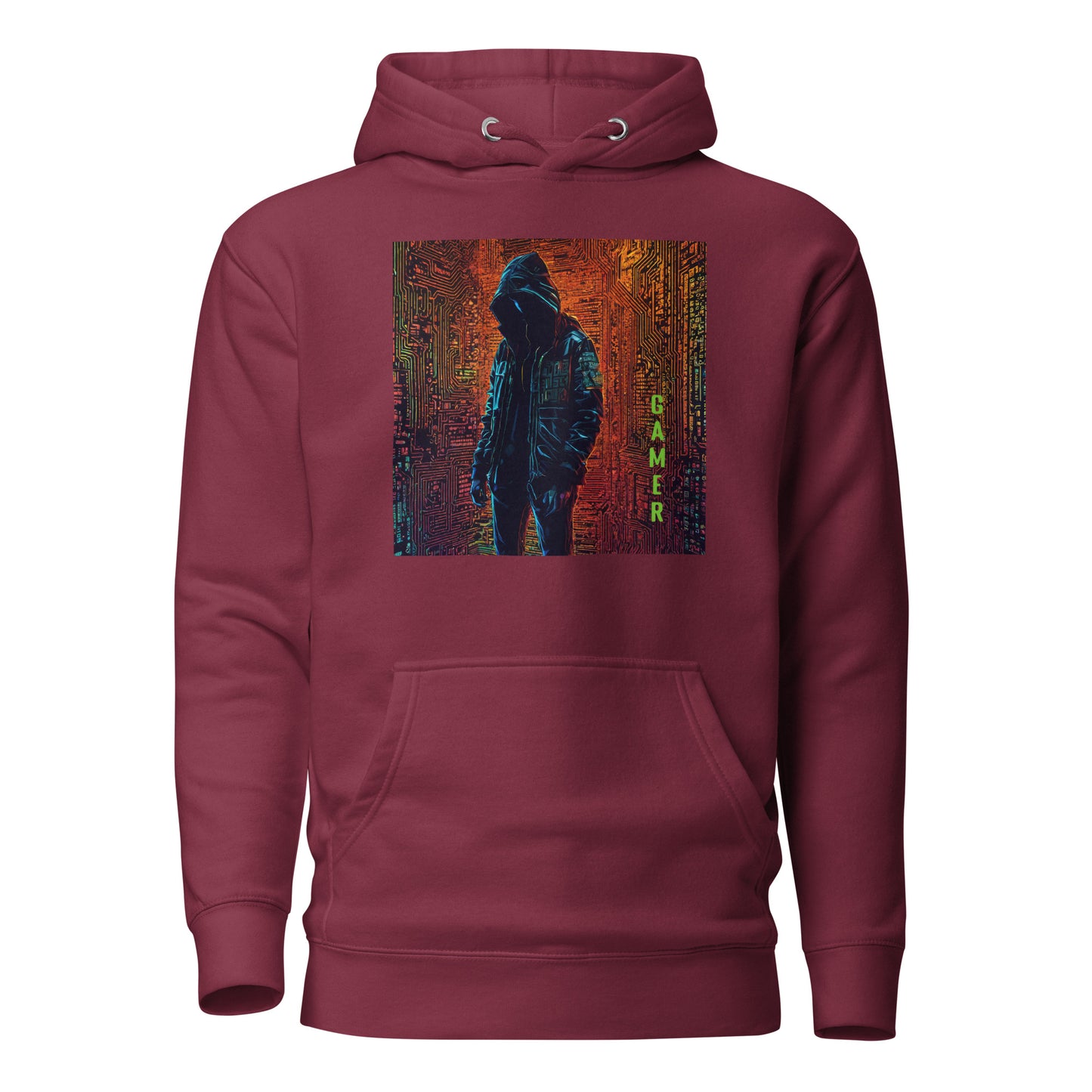 Men's Gamer Hoodie Maroon