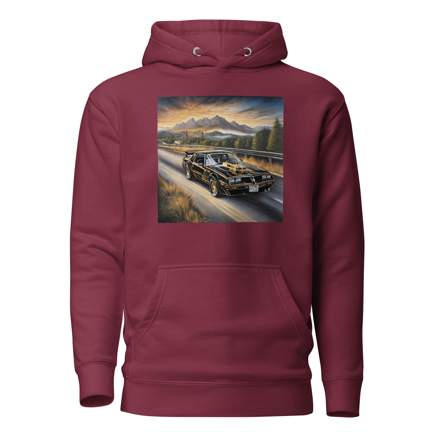 70s Trans Am Men's Hoodie Maroon