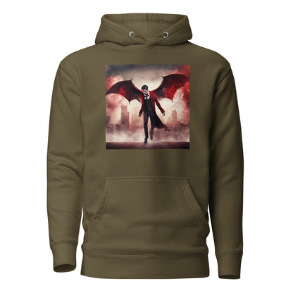 Flying Vampire Men's Hoodie Military Green