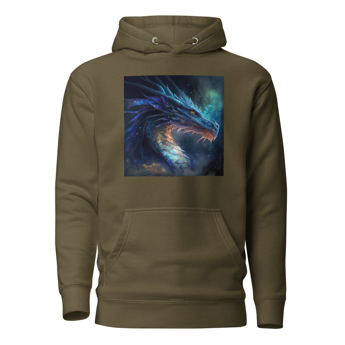 Blue Dragon Men's Fantasy Hoodie Military Green