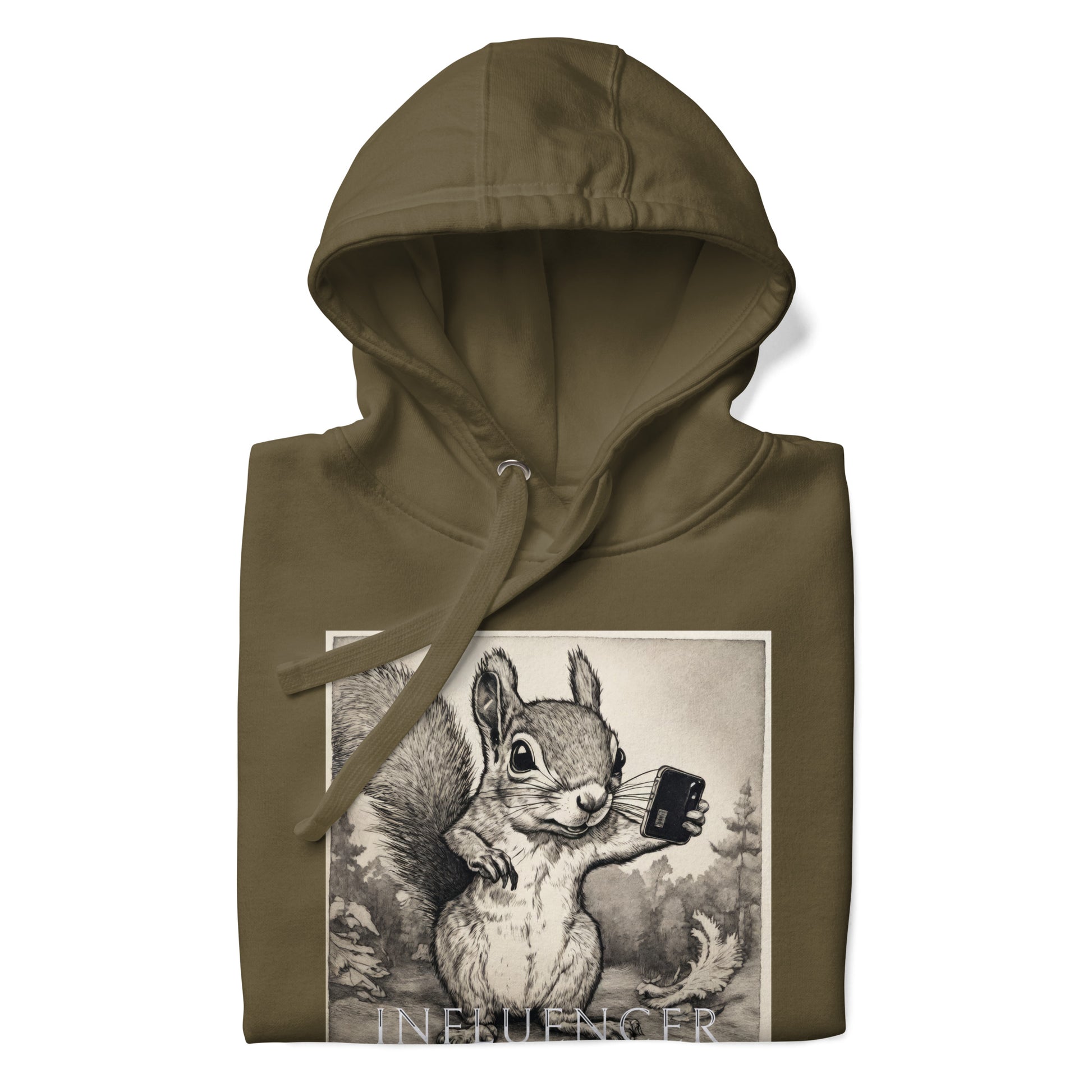 Squirrel Influencer Men's Funny Hoodie