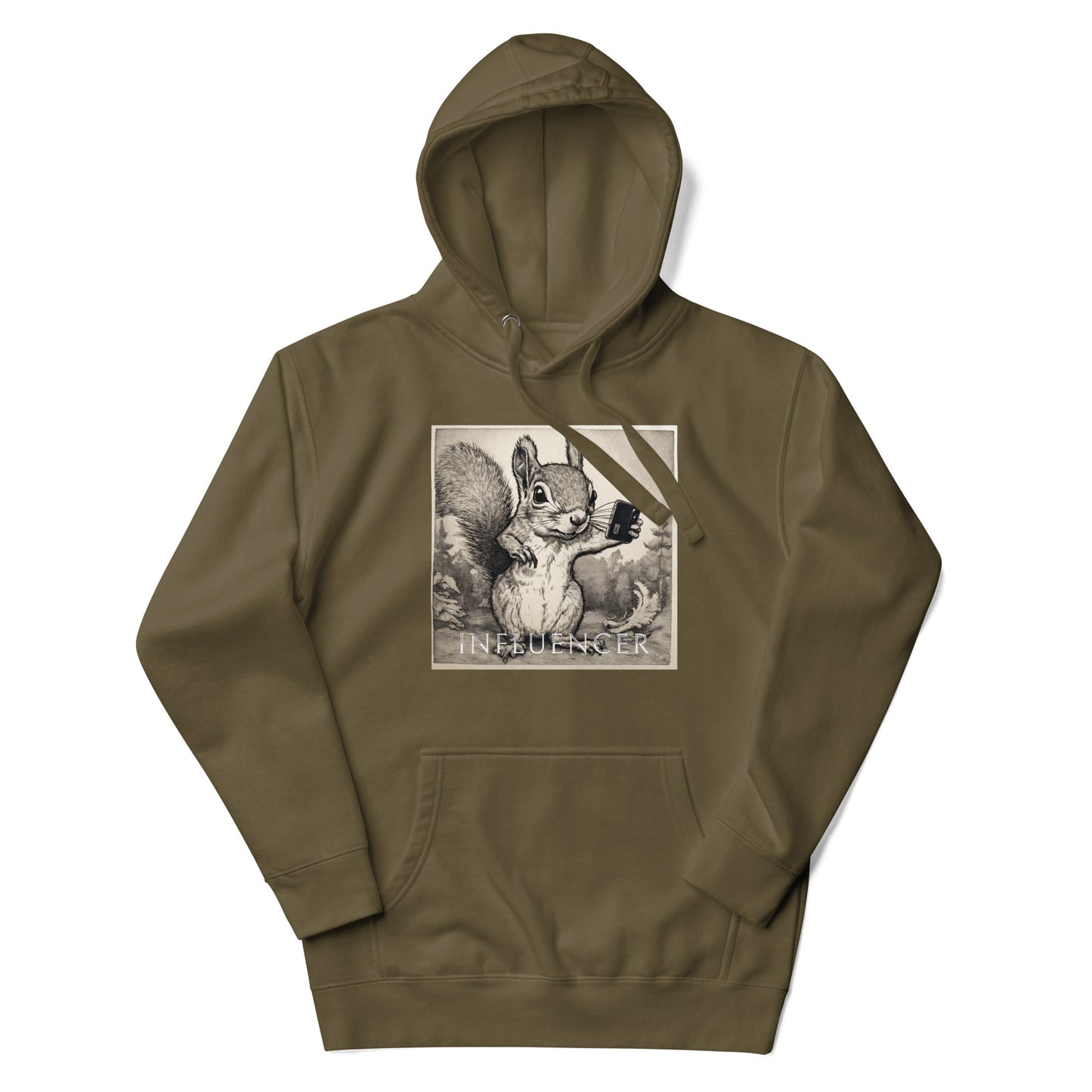 Squirrel Influencer Men's Funny Hoodie