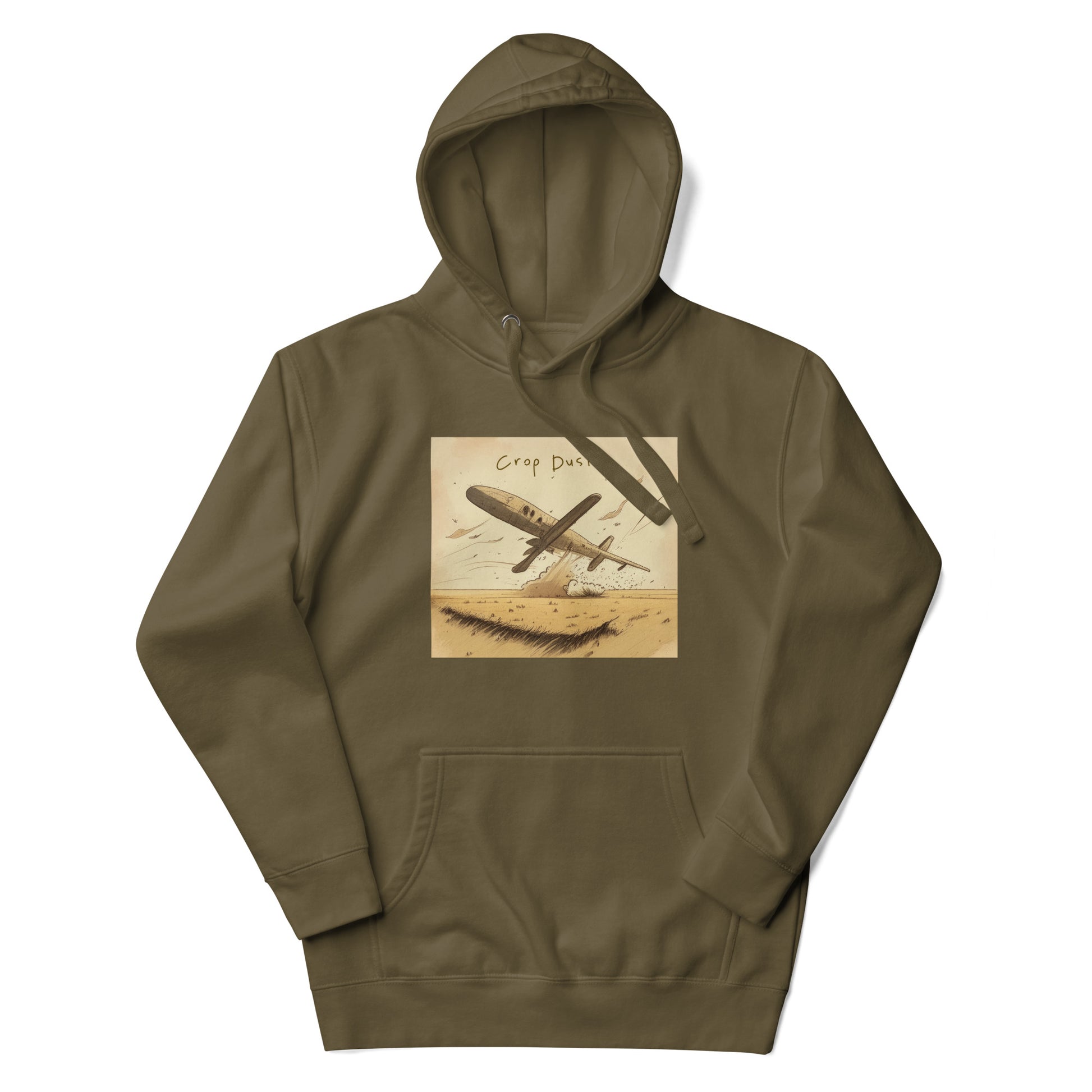 Crop Duster Men's Funny Hoodie