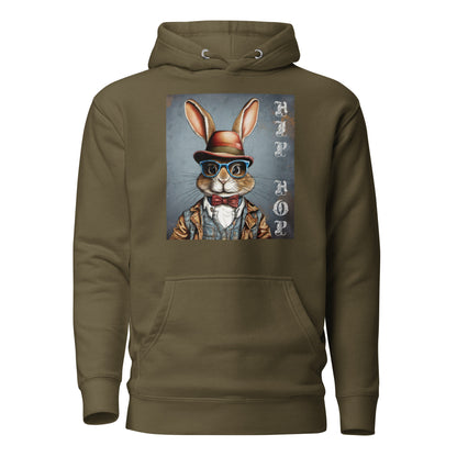 Hip Hop Men's Funny Hoodie Military Green