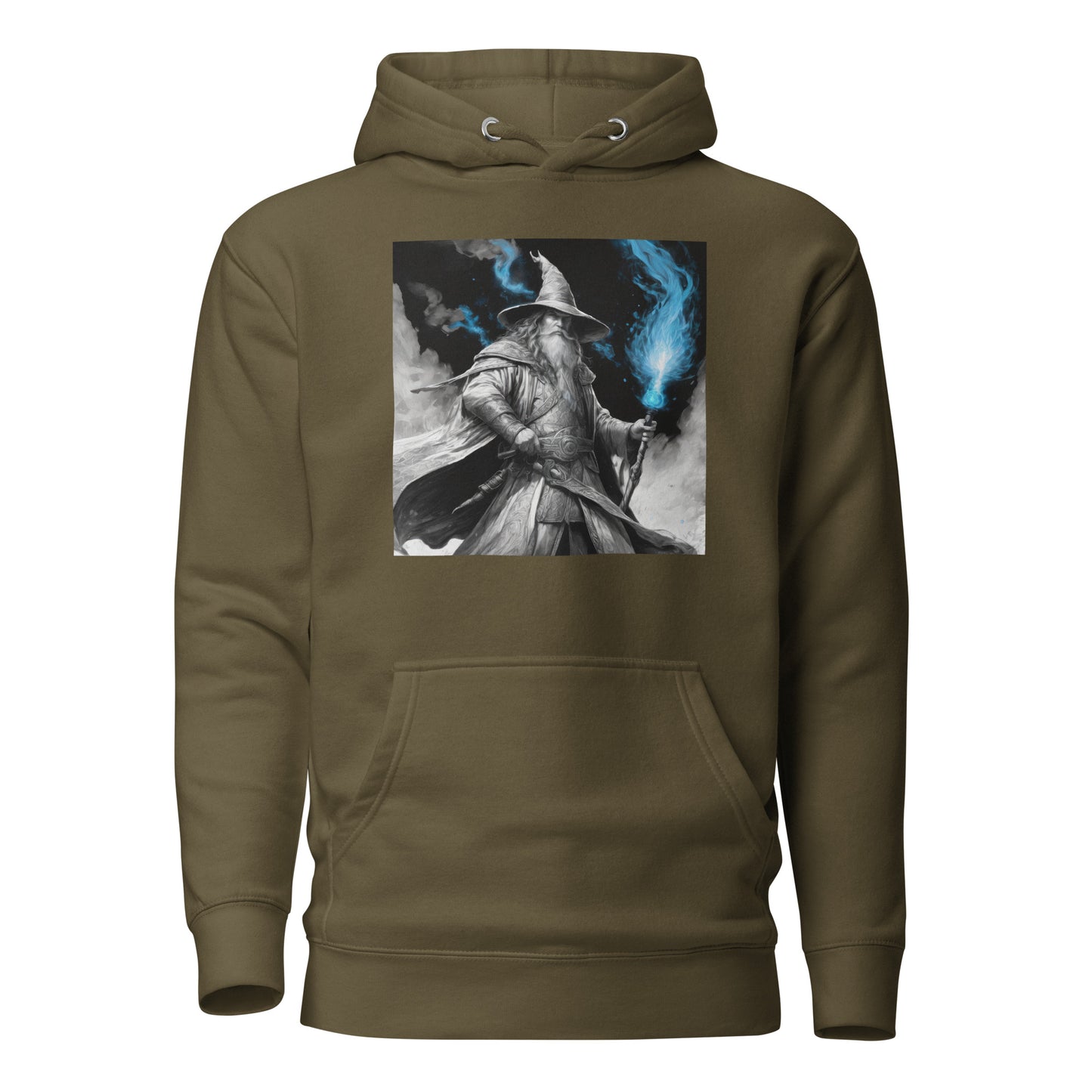 Wondrous Wizard Men's Hoodie Military Green