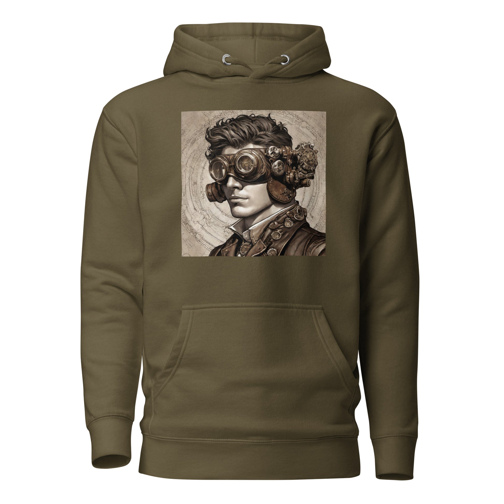 Machinist Man Men's Hoodie Military Green