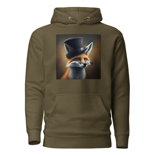 Dapper Fox Men's Graphic Hoodie Military Green