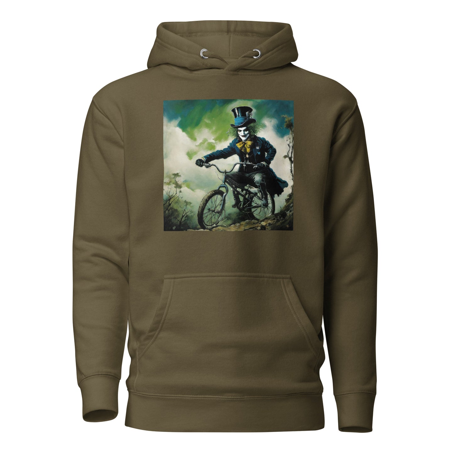 Mad Hatter Biking Men's Hoodie Military Green