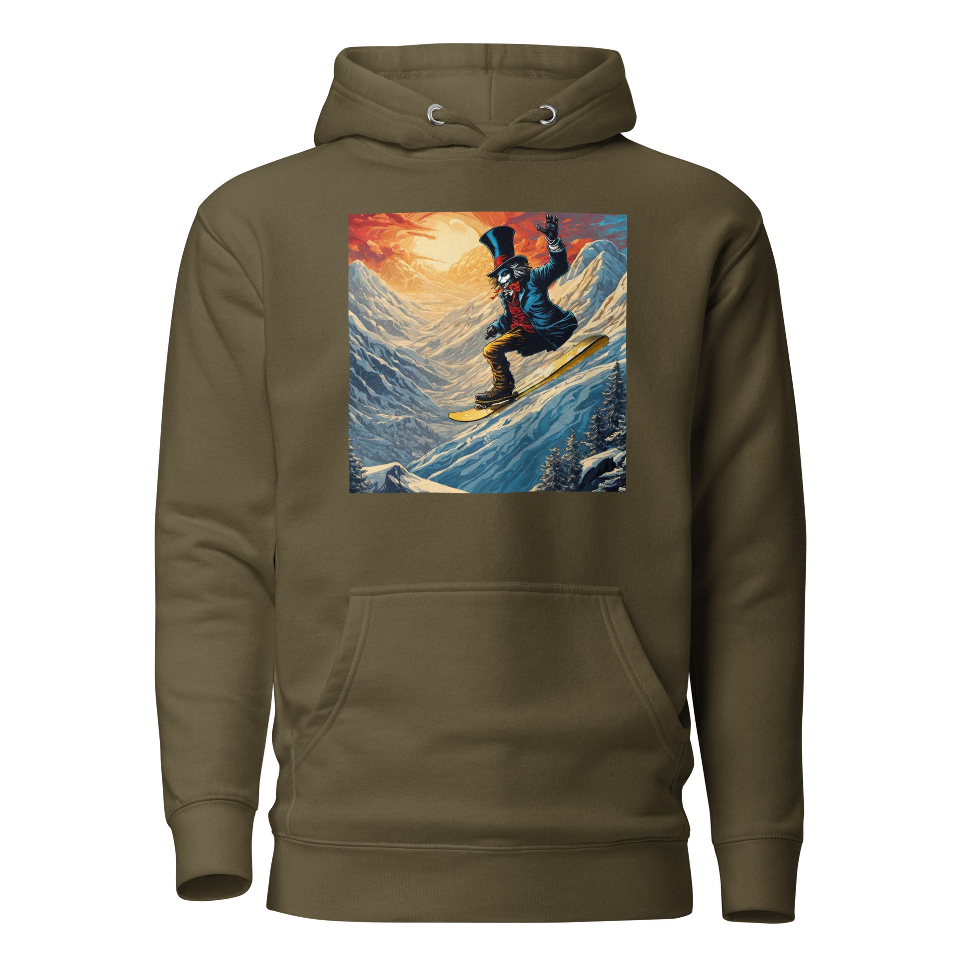 Mad Hatter Snowboarding Men's Hoodie Military Green