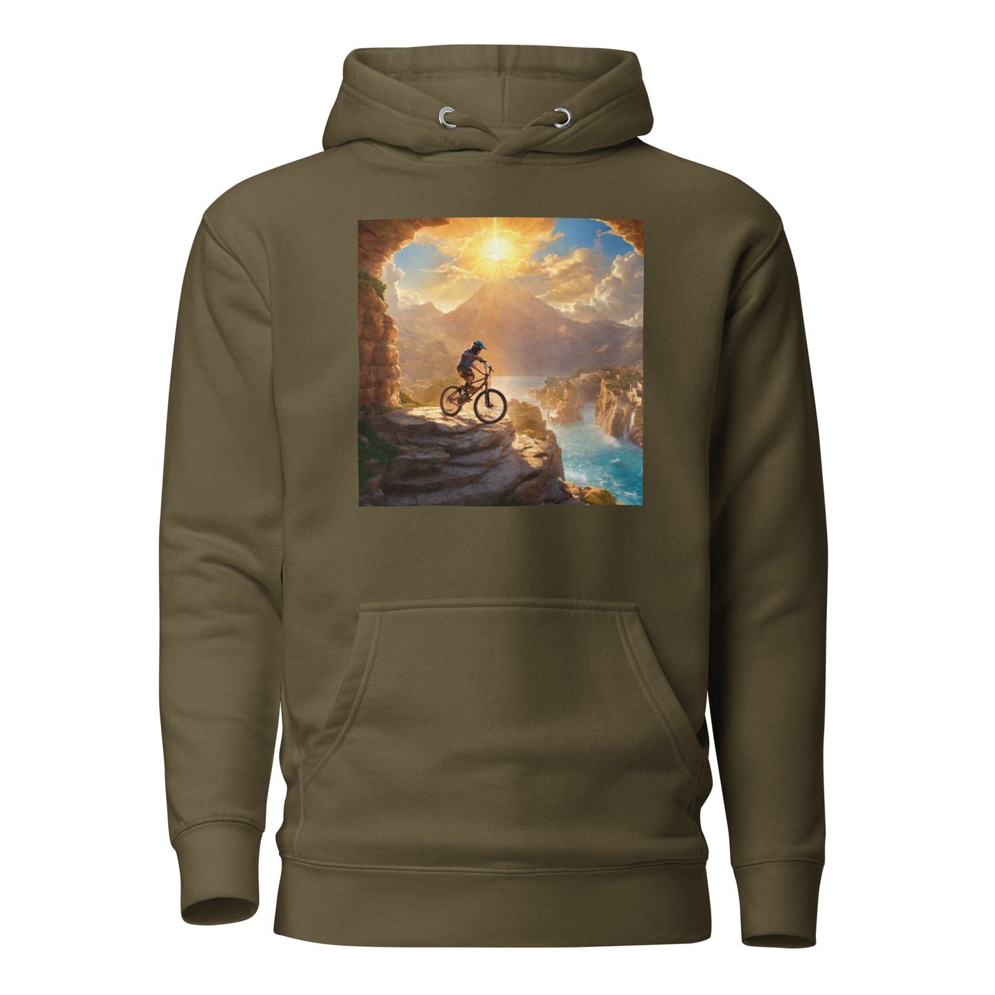 Cyclist's Dream Men's Hoodie Military Green