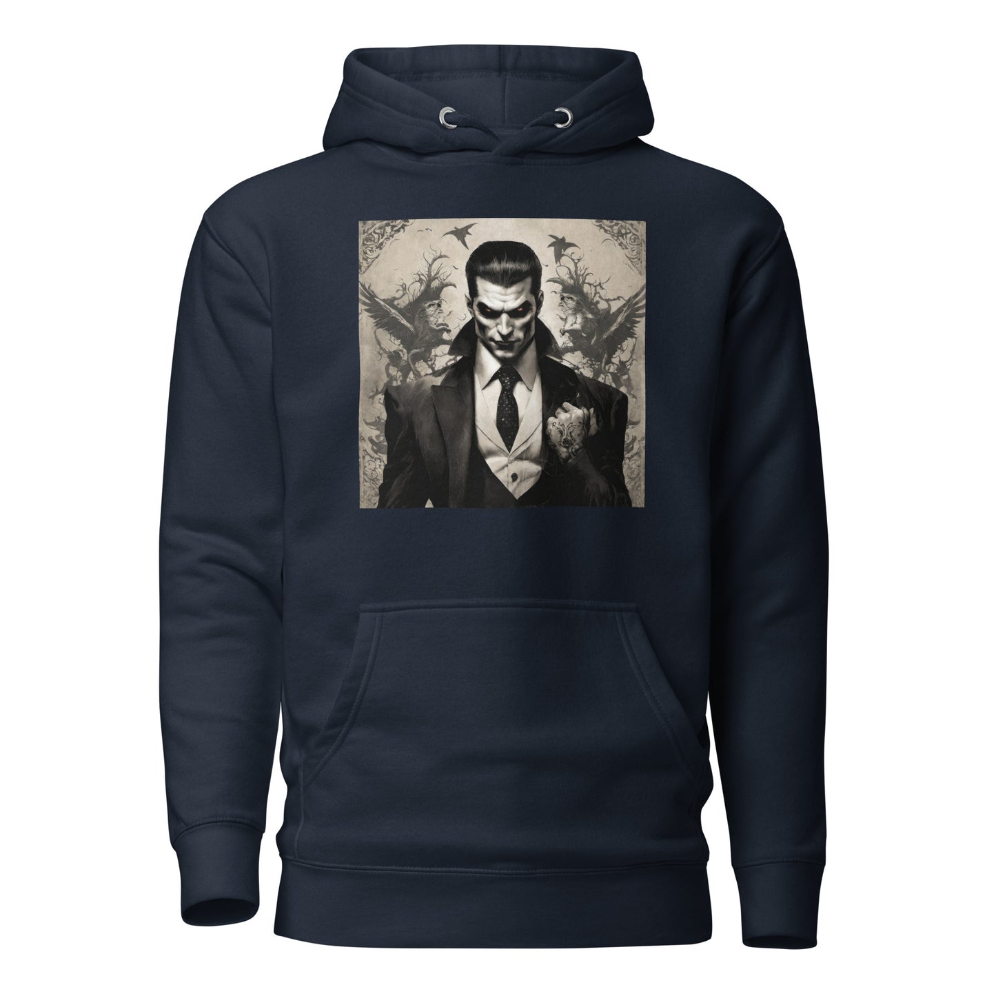 Fierce Vampire Men's Hoodie Navy Blazer