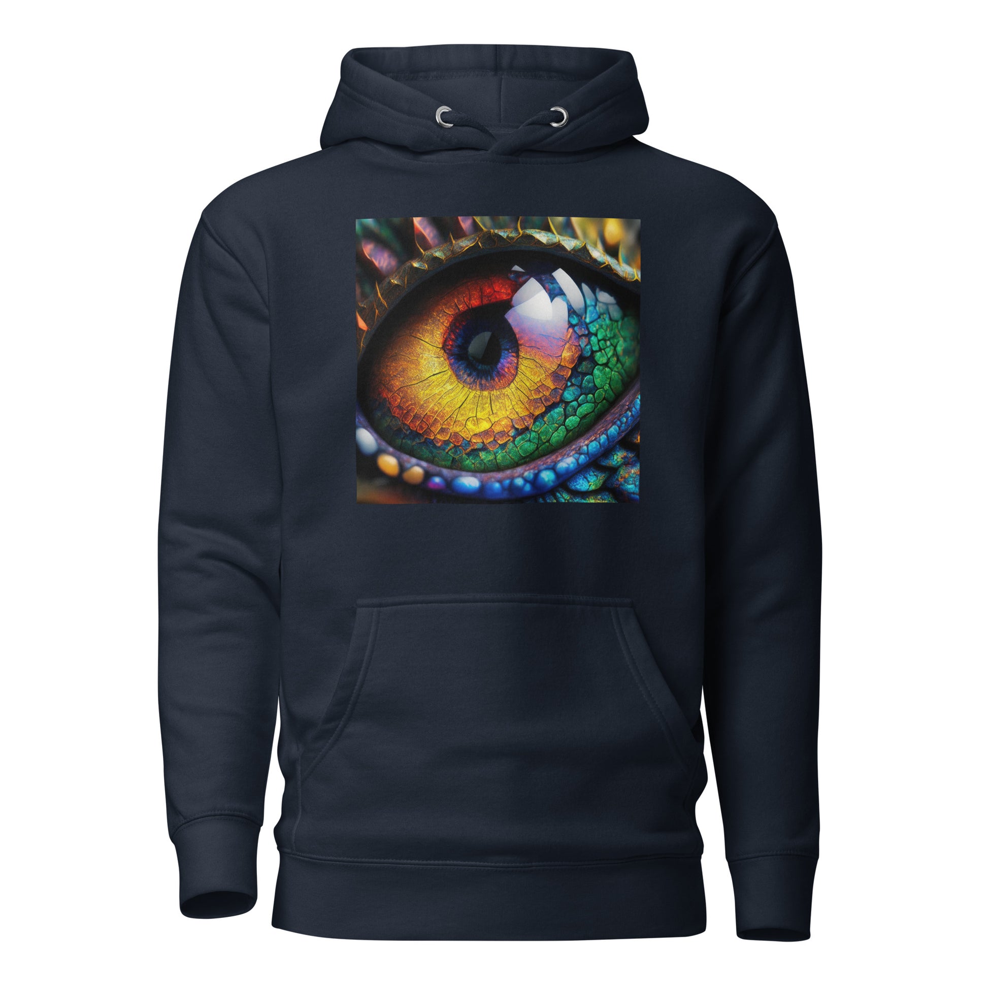 Dragon's Eye Men's Fantasy Hoodie Navy Blazer