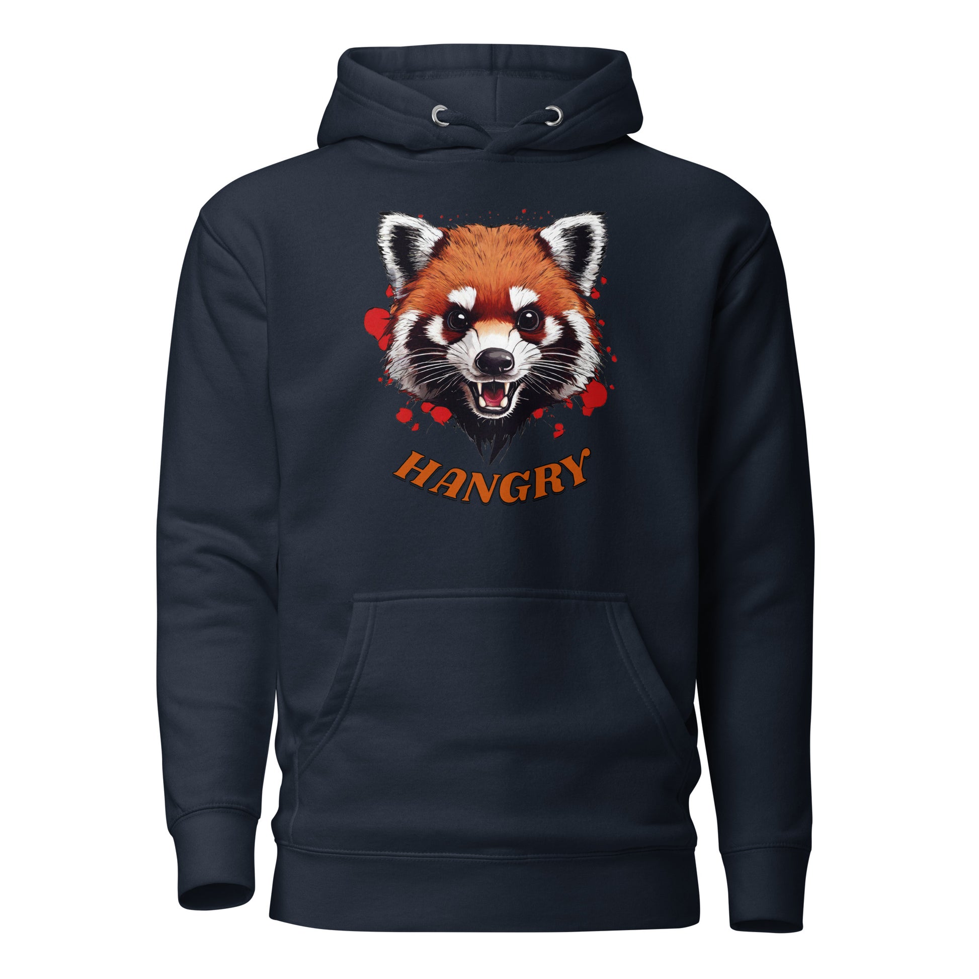 Hangry Men's Funny Hoodie Navy Blazer