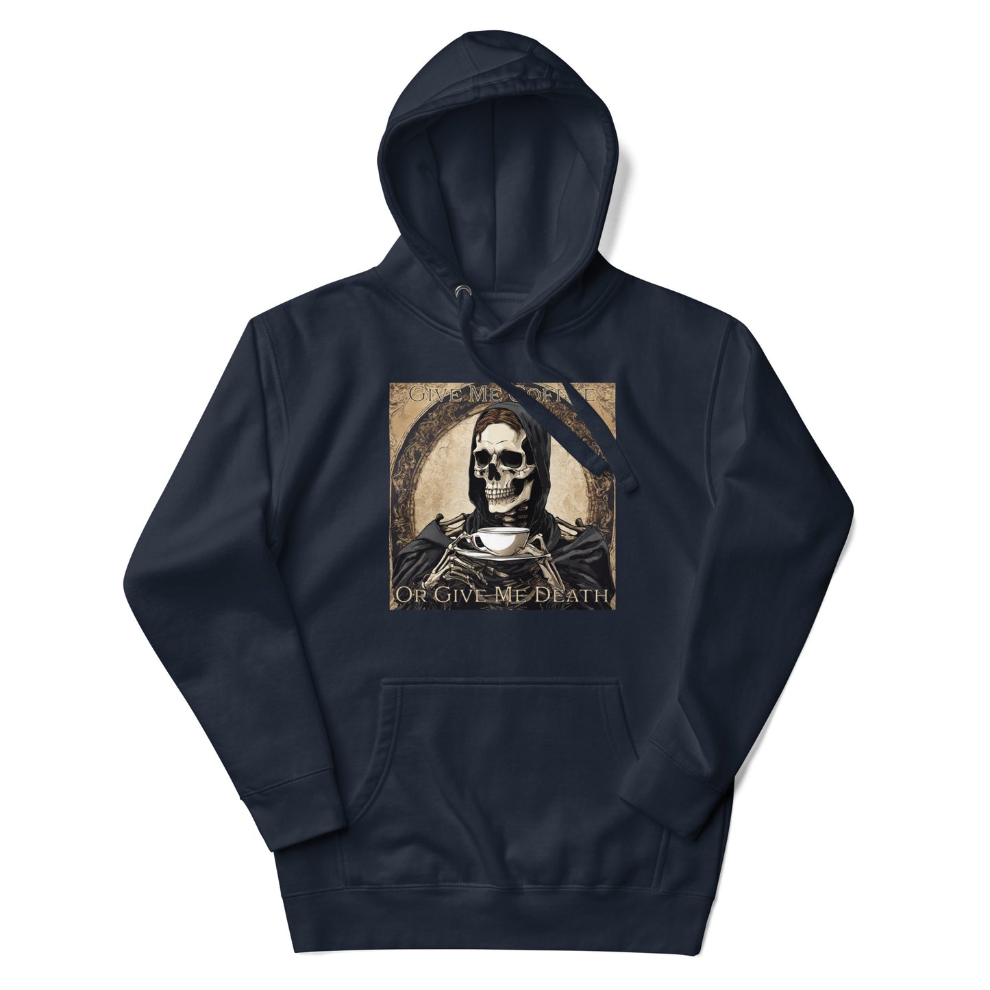 Give Me Coffee or Give Me Death Men's Funny Hoodie