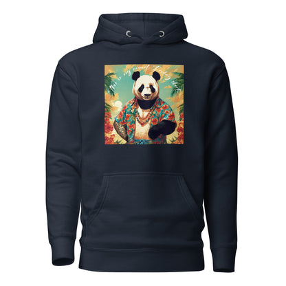 Casual Friday Panda Men's Funny Hoodie Navy Blazer