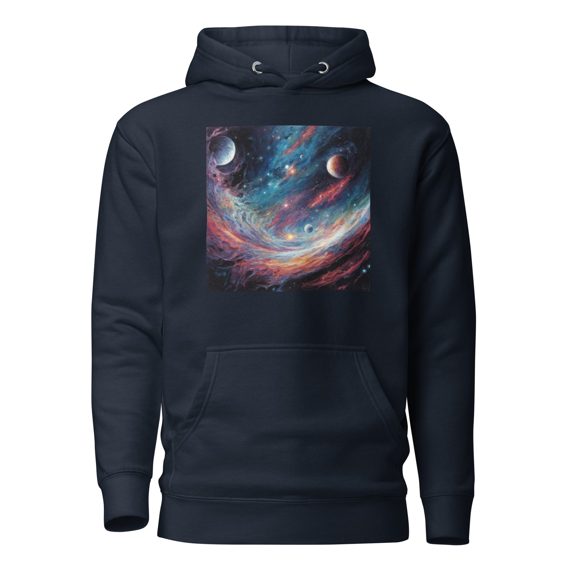 Galaxy Men's Graphic Hoodie Navy Blazer