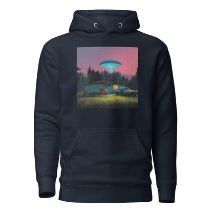 Backwoods Alien Abduction Men's Graphic Hoodie Navy Blazer