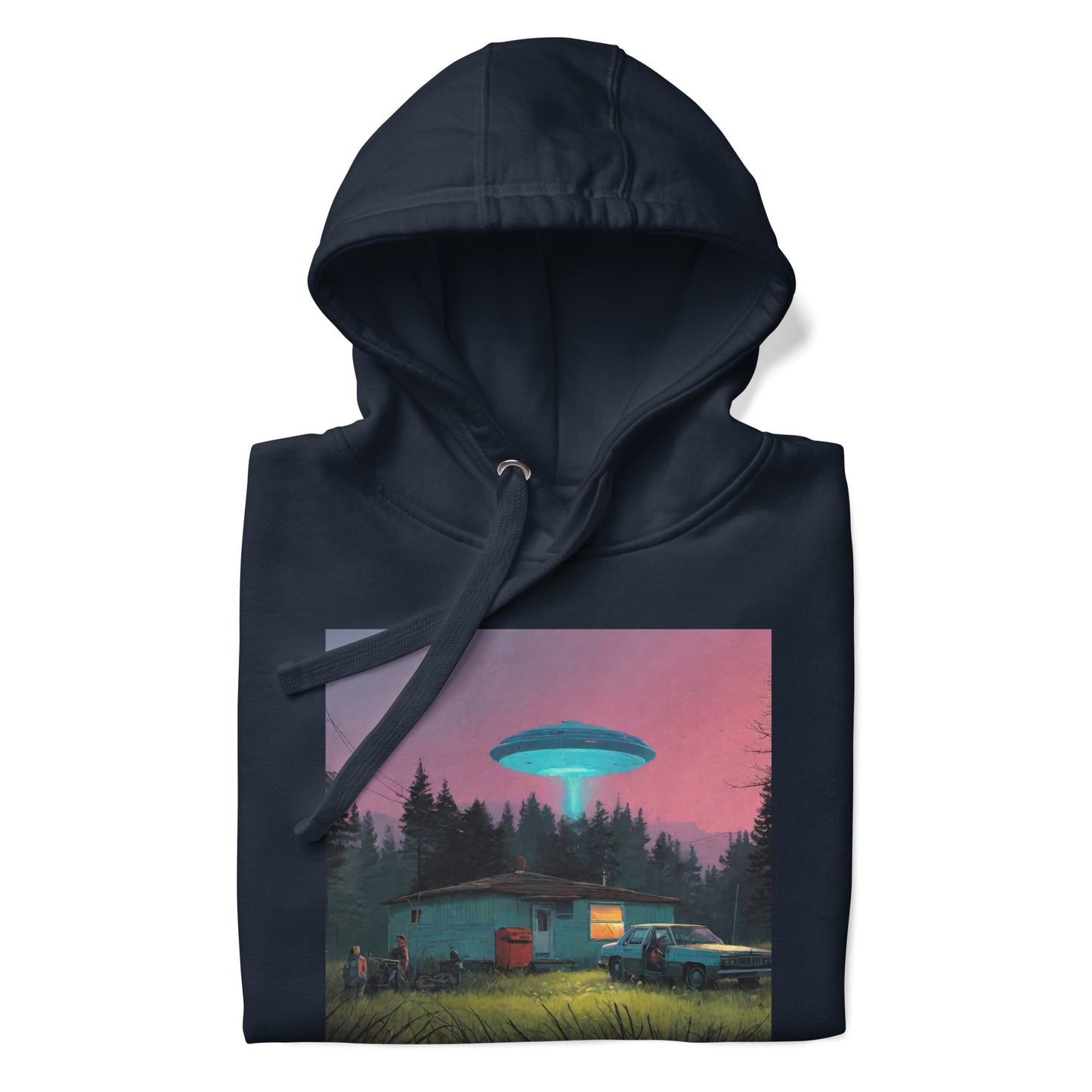 Backwoods Alien Abduction Men's Graphic Hoodie