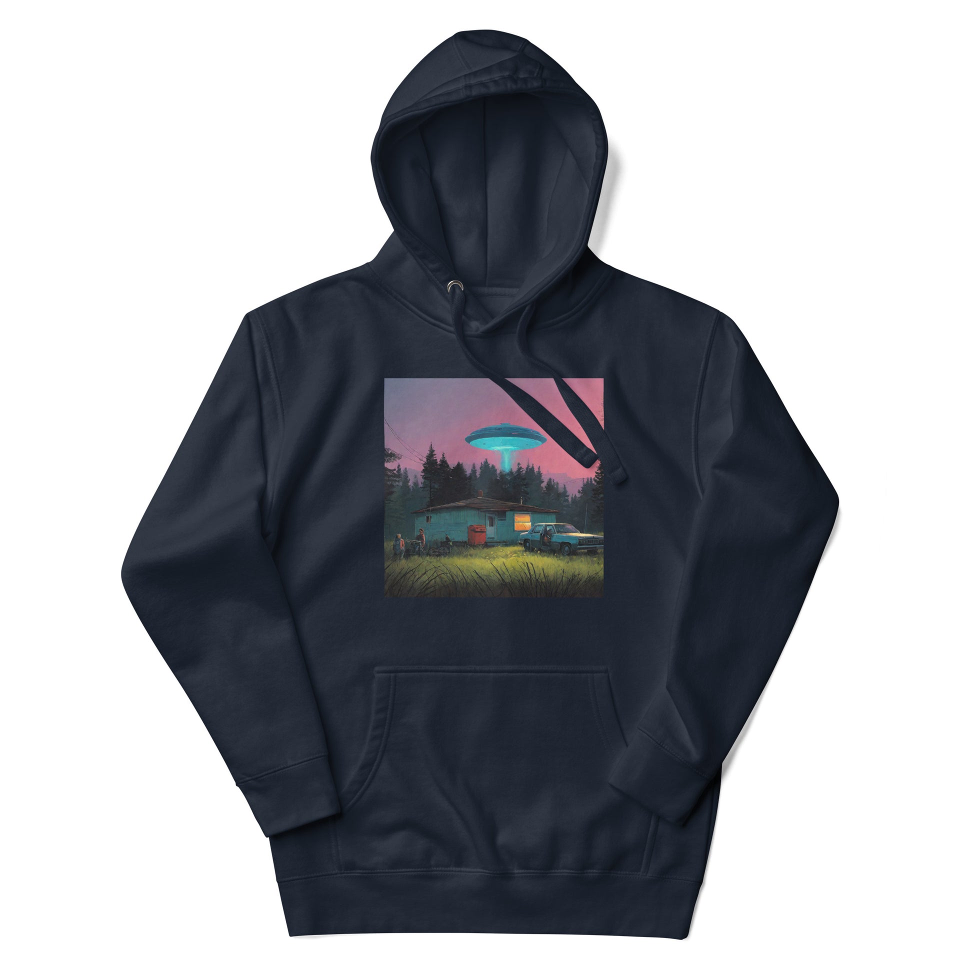 Backwoods Alien Abduction Men's Graphic Hoodie