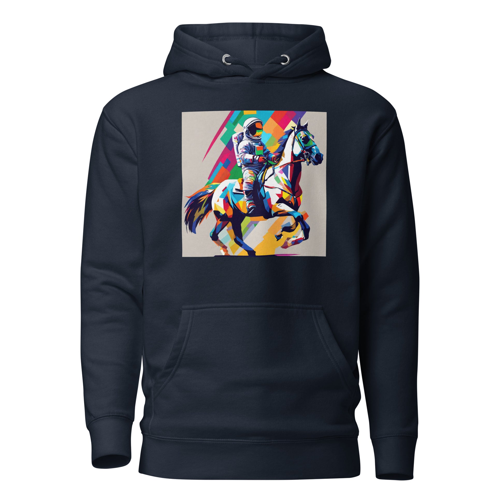 Cosmic Cowboy Men's Space Hoodie Navy Blazer