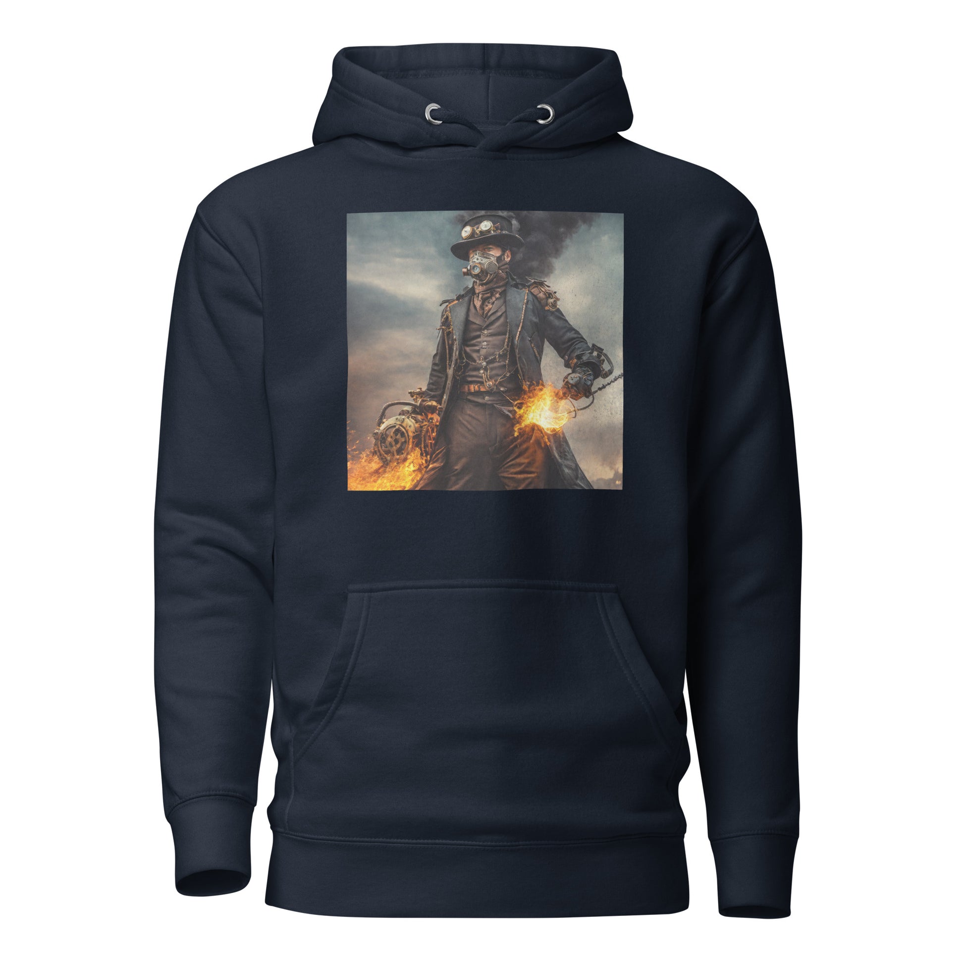 Dapper Pyro Men's Steampunk Hoodie Navy Blazer