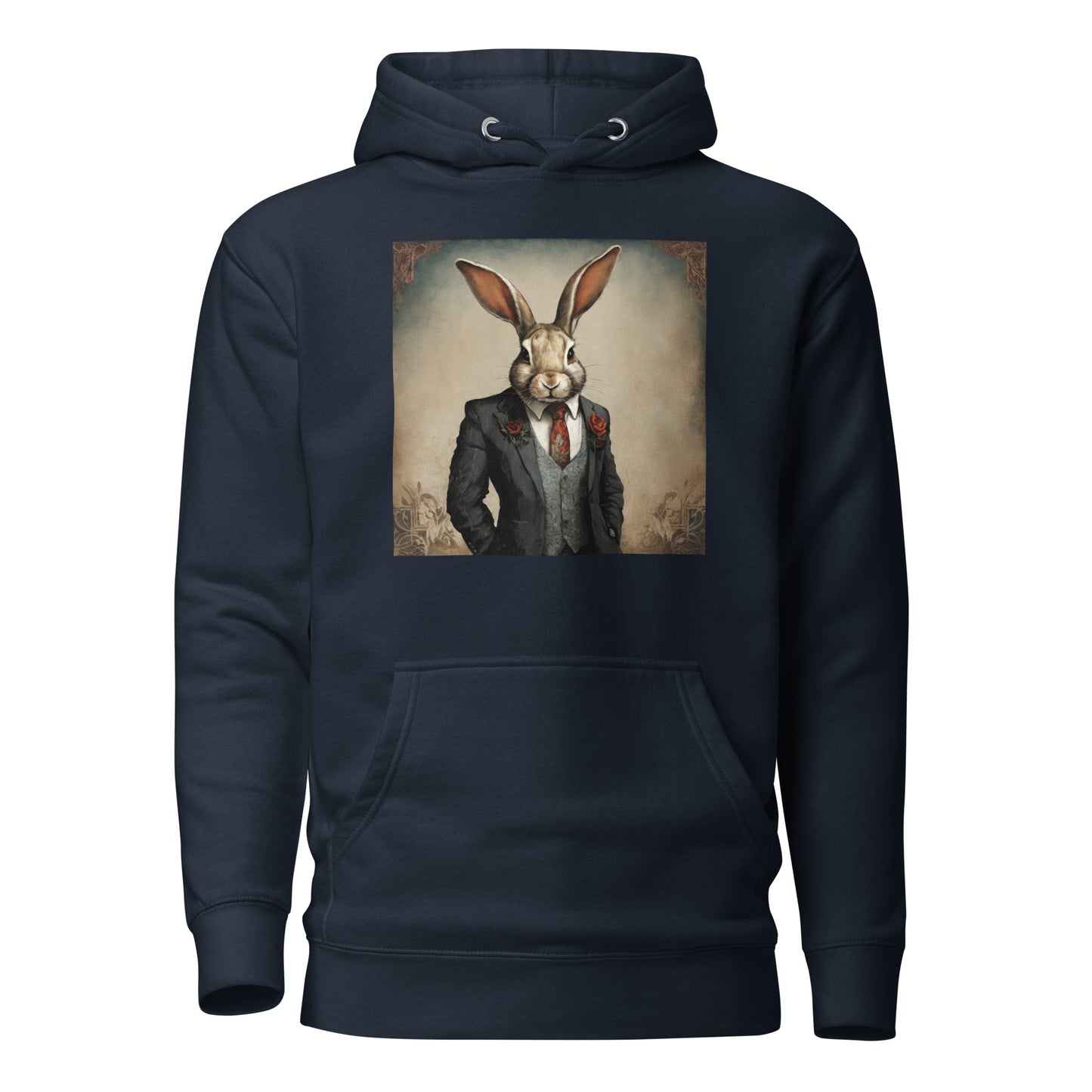 Regal Rabbit Men's Animal Hoodie Navy Blazer