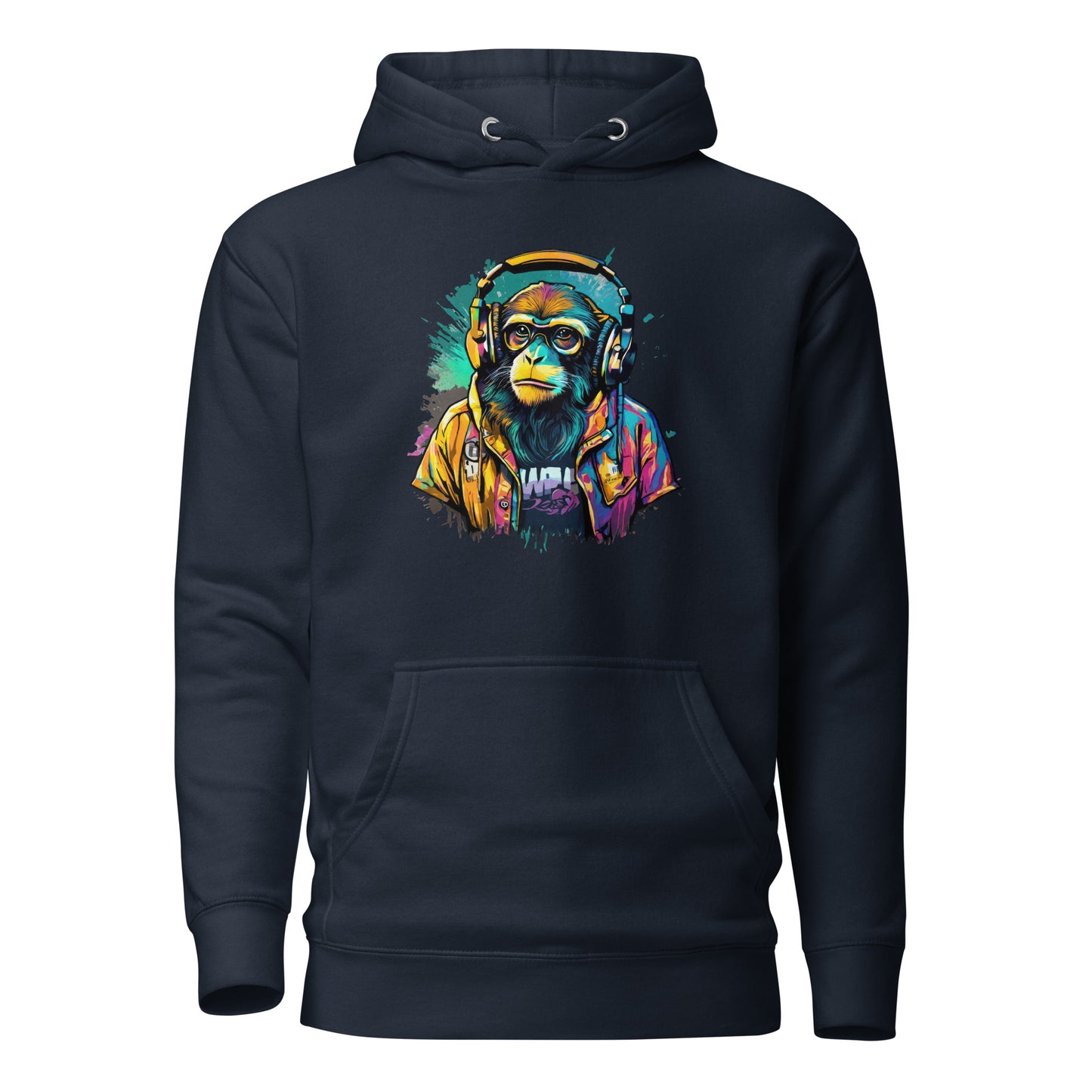 Monkey Music Men's Hoodie Navy Blazer