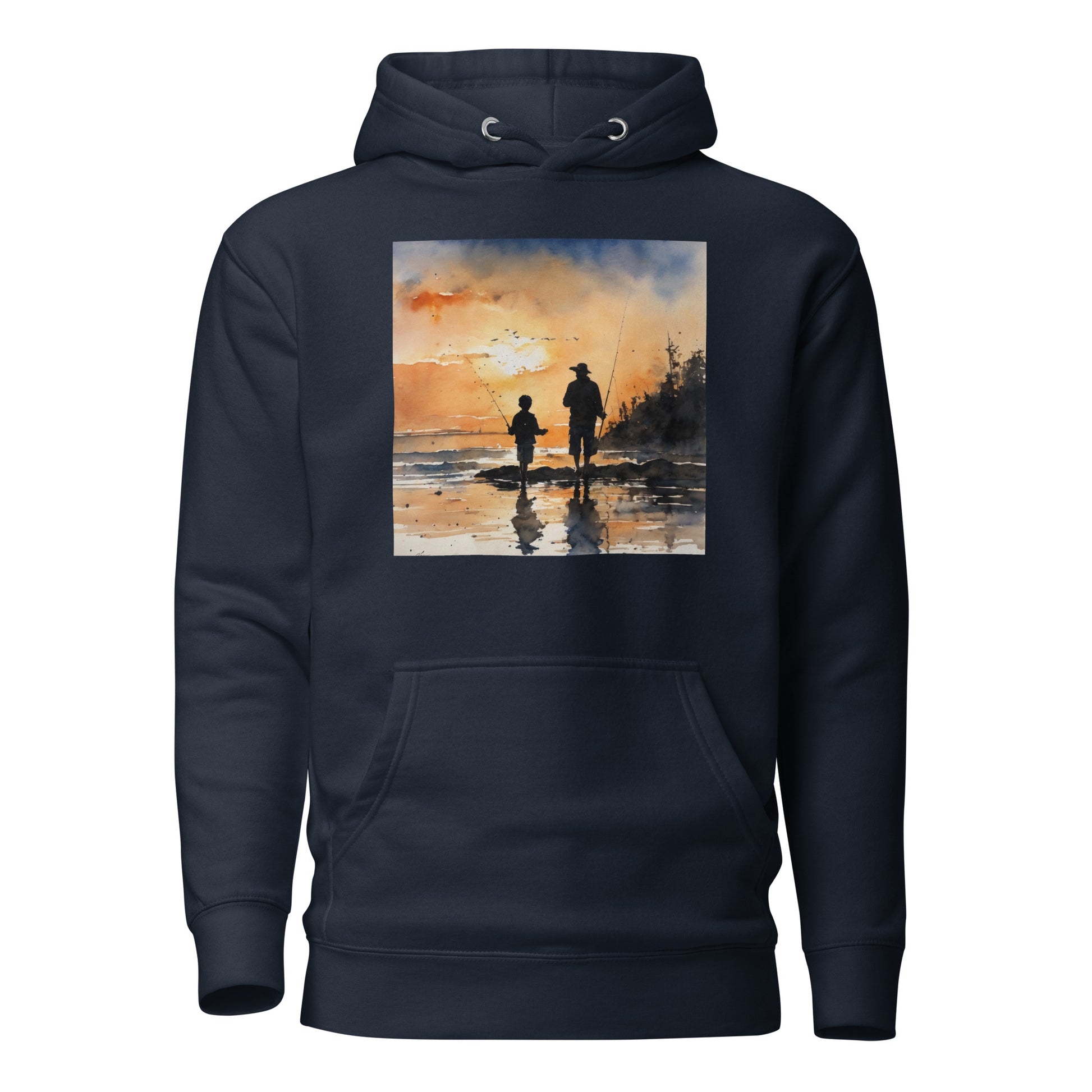 Fishing Days with Dad Hoodie Navy Blazer