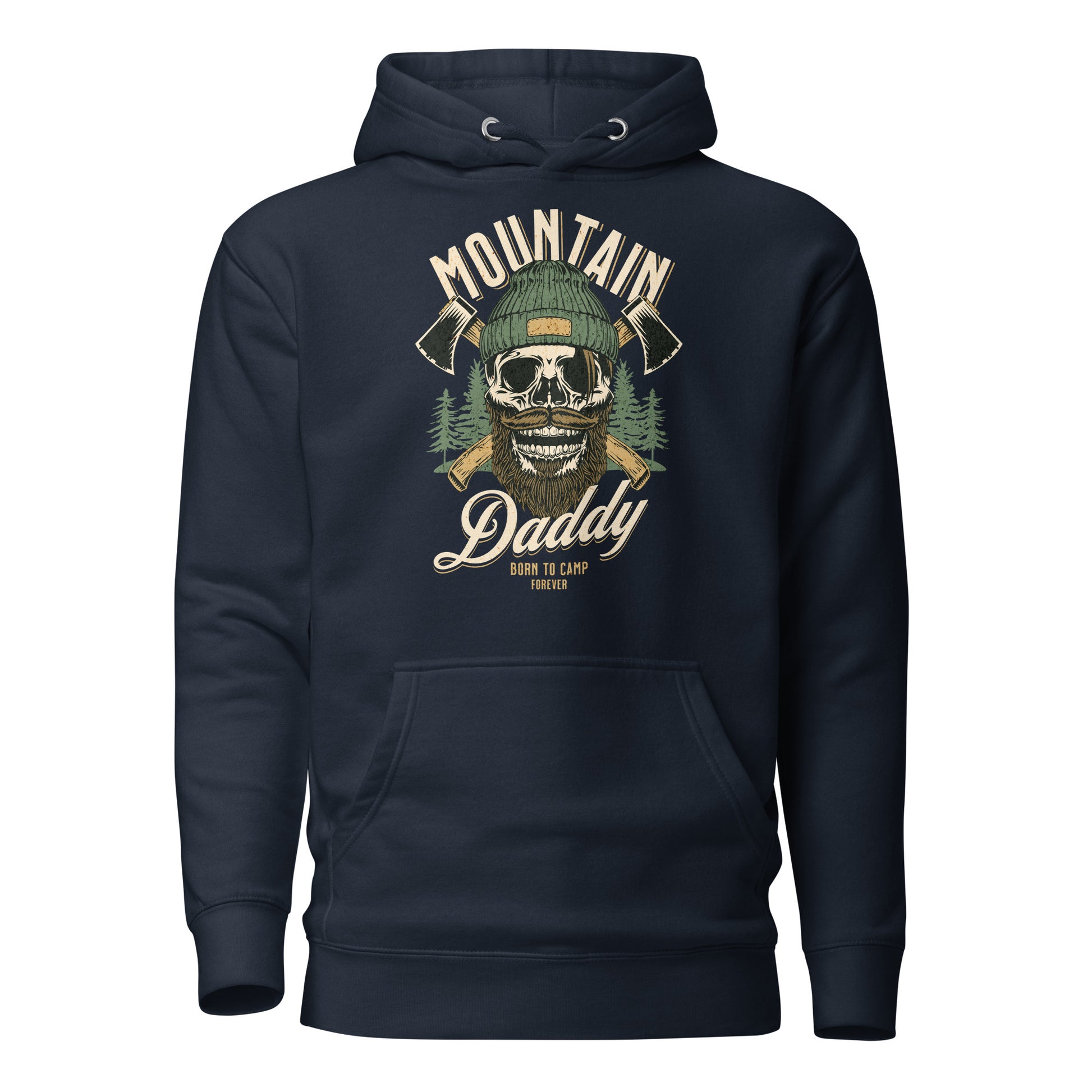 Mountain Daddy Men's Outdoors Hoodie Navy Blazer