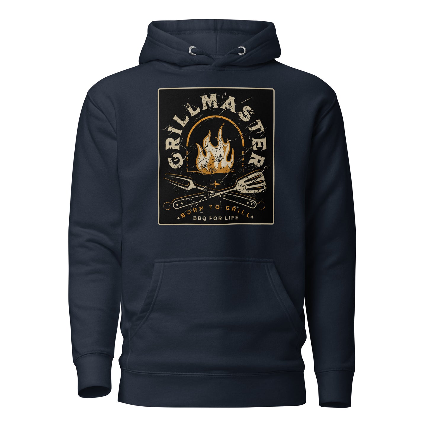 Grillmaster Hoodie for Dad Navy Blazer