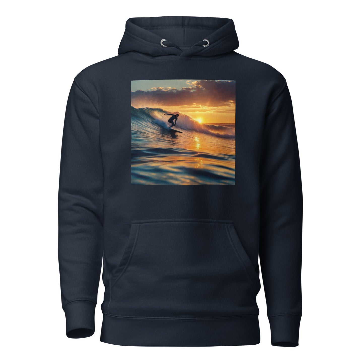 Surfing in the Sunset Men's Hoodie Navy Blazer