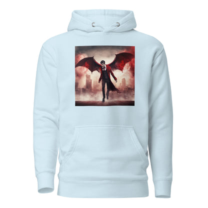 Flying Vampire Men's Hoodie Sky Blue