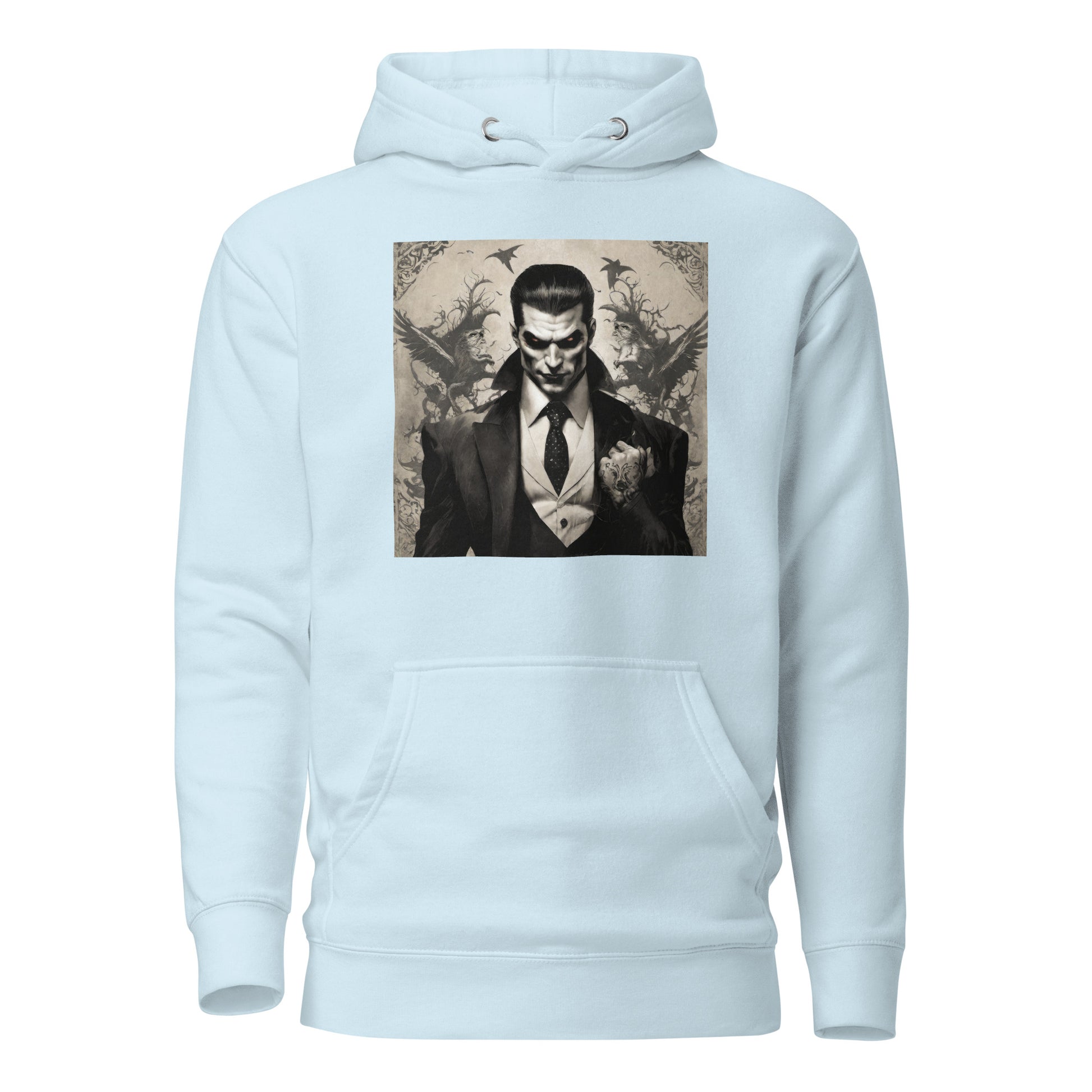 Fierce Vampire Men's Hoodie Sky Blue